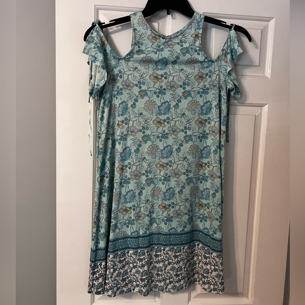 True Craft Blue Floral Midi Dress